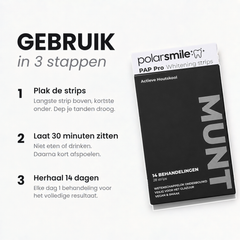 PAP Pro + Actieve Houtskool Whitening strips foto 3